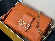 Louis Vuitton LV Dauphine Soft MM Orange 24 x 17 x 9 cm - 5