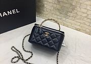 Chanel Vanity Case Top Handle Black Bag 17x9.5x8cm - 1