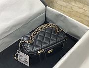 Chanel Vanity Case Top Handle Black Bag 17x9.5x8cm - 5