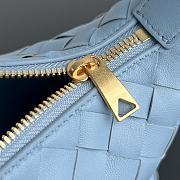 Bottega Veneta Mini Wallace Blue 23x13x9.5cm - 4