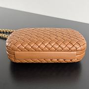 Bottega Veneta Knot With Chain Cognac 19x11.5x5cm - 6