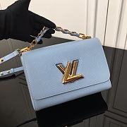 Louis Vuitton LV Twist MM Blue 23x17x9.5cm - 4