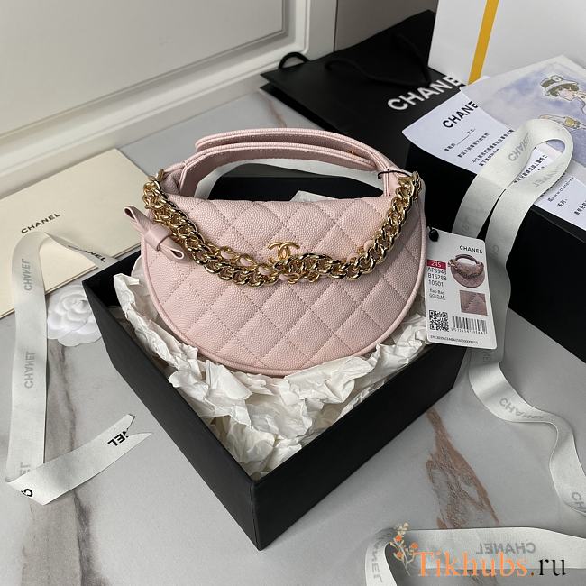 Chanel Pink Pouch Bag 18x17x8cm - 1