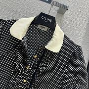 Celine Babydoll Mini Dress Crepe Chine - 3