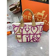 Hermes Steeple 25 Bag Purple Bag 25x23x15cm - 1