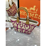 Hermes Steeple 25 Bag Purple Bag 25x23x15cm - 3