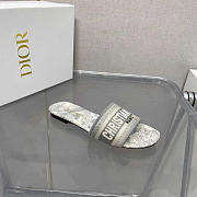 Dior Dway Slide Gray Toile de Jouy  - 2
