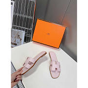 Hermes Oran H Sandals Slippers Classic Rose Pale - 4