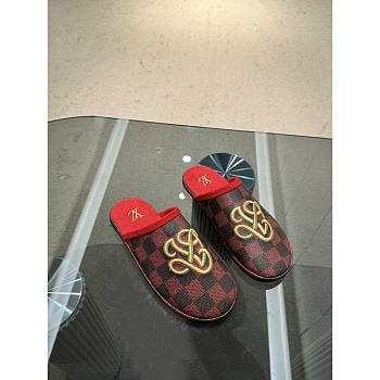 Louis Vuitton LV Palace Slipper Damier Red