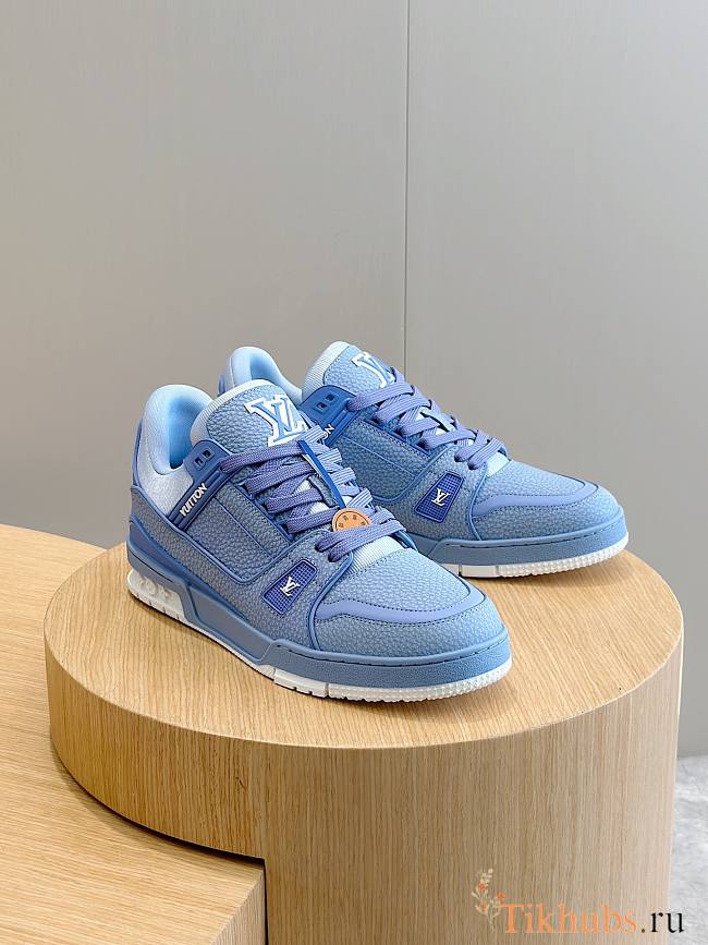 Louis Vuitton LV Trainer Blue Sneaker - 1