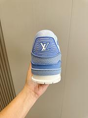 Louis Vuitton LV Trainer Blue Sneaker - 4