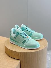 Louis Vuitton LV Trainer Green Sneaker - 1