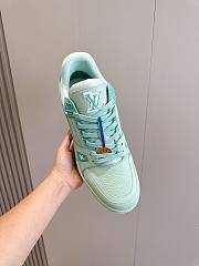 Louis Vuitton LV Trainer Green Sneaker - 3