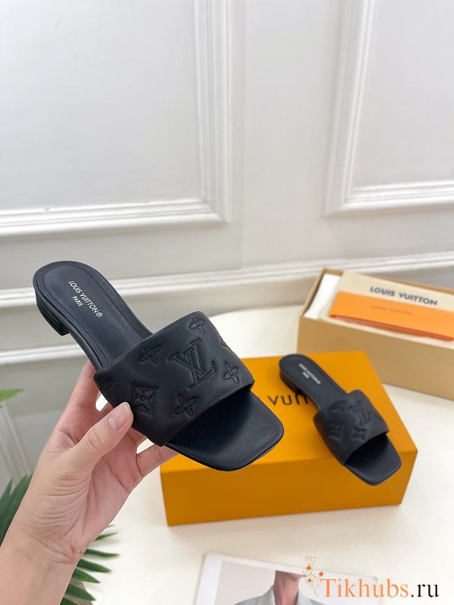 Louis Vuitton LV Revial Flat Black Mule - 1