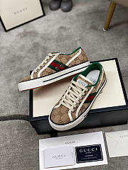 Gucci Wmns Tennis 1977 Beige Ebony Sneaker - 2