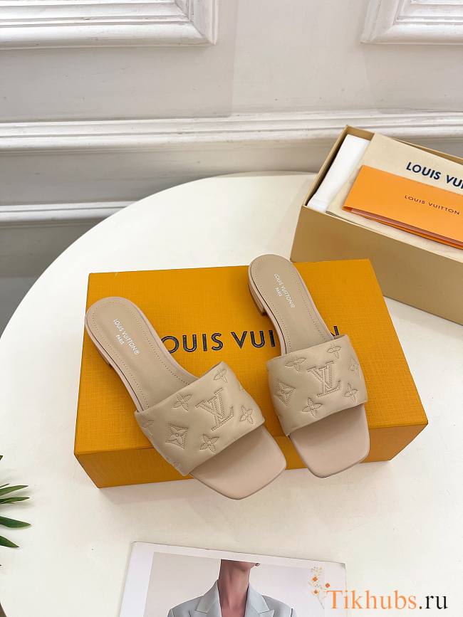 Louis Vuitton LV Revial Flat Beige Mule - 1
