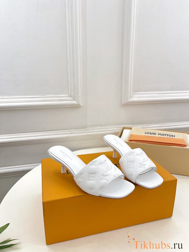 Louis Vuitton LV Revial White Heel 5cm - 1