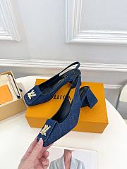 Louis Vuitton LV Pump Blue Denim Heel 5.5cm - 3