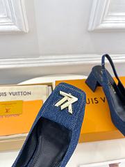 Louis Vuitton LV Pump Blue Denim Heel 5.5cm - 2