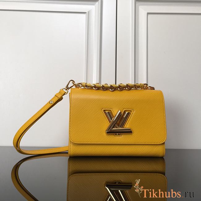 Louis Vuitton LV Twist MM Yellow 23x17x9.5cm - 1