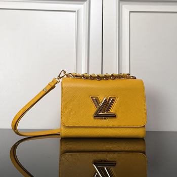 Louis Vuitton LV Twist MM Yellow 23x17x9.5cm