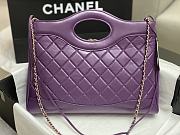 Chanel 31 Bag Purple 35x39x8cm - 3
