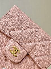 Chanel Wallet Pink Caviar Gold 11cm - 3