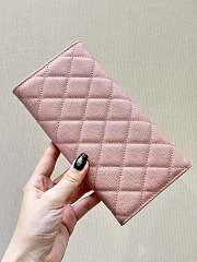 Chanel Long Wallet Pink Caviar Gold 19cm - 2