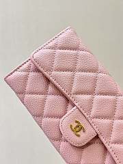 Chanel Long Wallet Pink Caviar Gold 19cm - 3