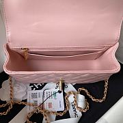 Chanel Small Top Handle Flap Bag Lambskin 21cm - 5