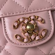Chanel Small Top Handle Flap Bag Lambskin 21cm - 4