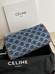 Celine Small Boston Denim With Triomphe Bag 20x14x10cm - 6