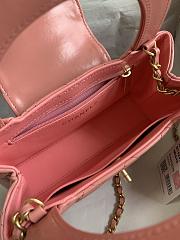 Chanel Kelly Shopper Pink Gold Bag 13x19x7cm - 3