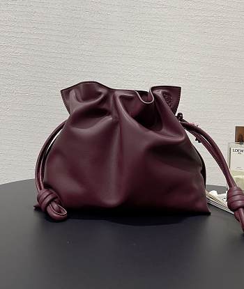 Loewe Flamenco Clutch Bag Red Wine 30x24.5x10.5cm