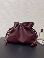 Loewe Flamenco Clutch Bag Red Wine 30x24.5x10.5cm - 4