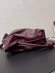 Loewe Flamenco Clutch Bag Red Wine 30x24.5x10.5cm - 2