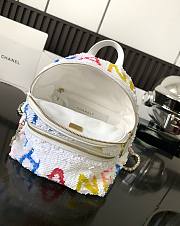 Chanel Backpack White 25x21x15cm - 5