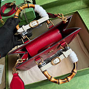Gucci Diana Small Tote Bag Red 27x24x11cm - 4