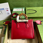 Gucci Diana Small Tote Bag Red 27x24x11cm - 3