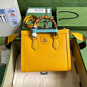 Gucci Diana Small Tote Bag Yellow 27x24x11cm - 1