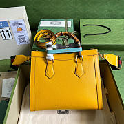 Gucci Diana Small Tote Bag Yellow 27x24x11cm - 2