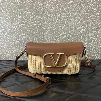 Valentino Garavani Locò Bag Brown 22x9x17cm