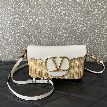 Valentino Garavani Locò Bag White 22x9x17cm