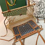 Goyard Aligre Raffia Mesh Tote Bag Brown 30x34x7cm - 2