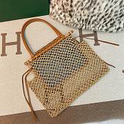 Goyard Aligre Raffia Mesh Tote Bag Brown 30x34x7cm - 5