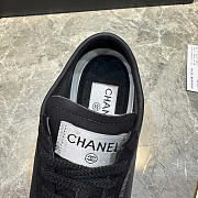 Chanel Sneaker Calfskin Suede Calfskin Black - 5