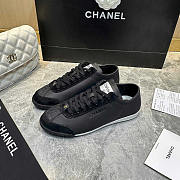 Chanel Sneaker Calfskin Suede Calfskin Black - 4