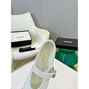 Chanel Mary Janes Cotton & Silk White - 4