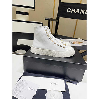 Chanel Sneaker Calfskin in White