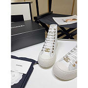 Chanel Sneaker Calfskin in White - 4